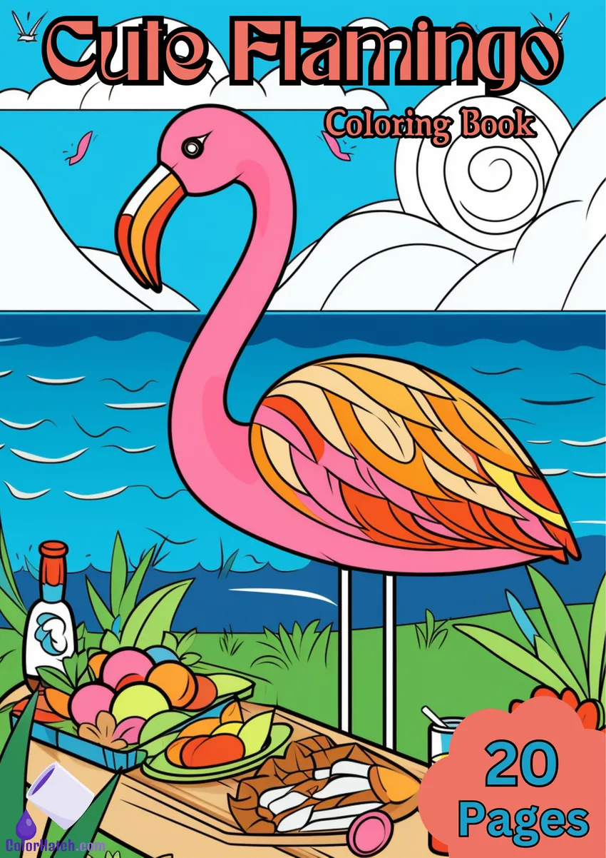 Flamingo Coloring Book