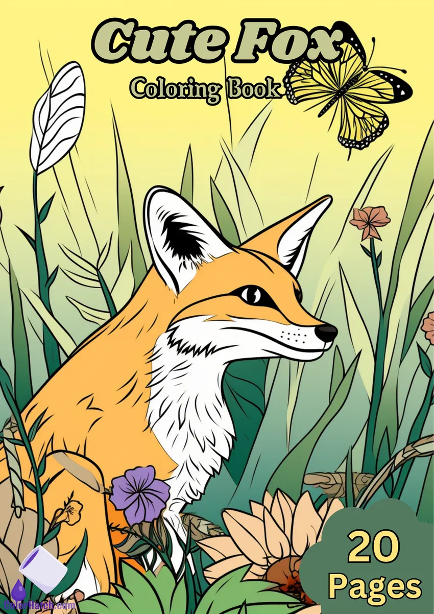 Fox Coloring Book