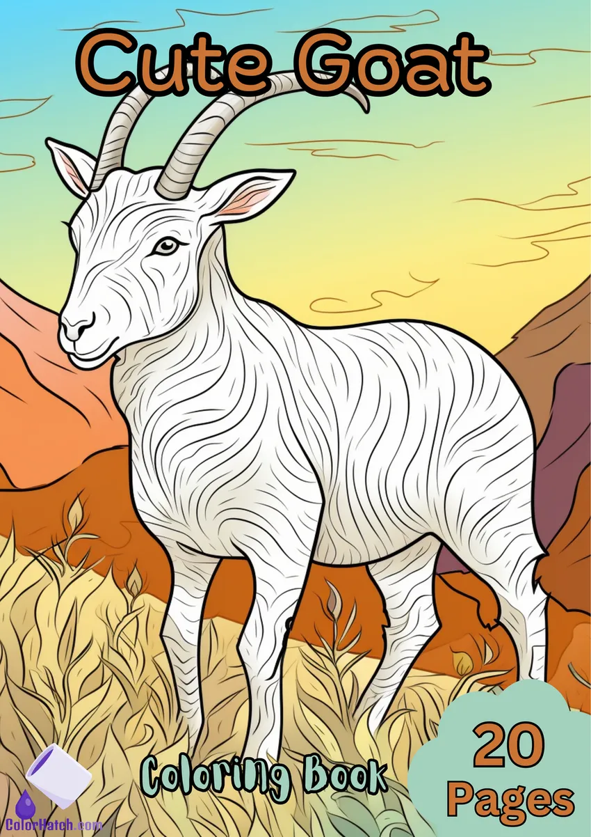 Goat Coloring Book