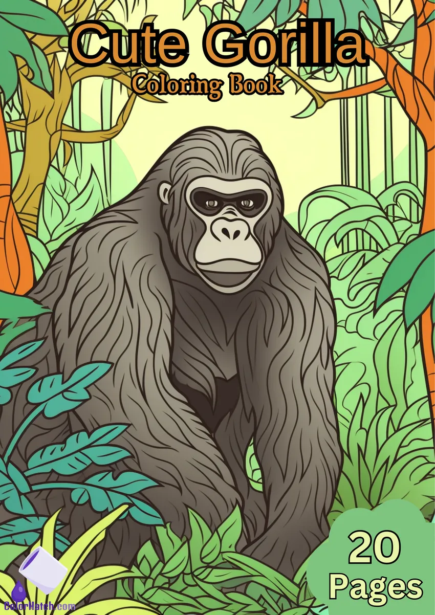 Gorilla Coloring Book