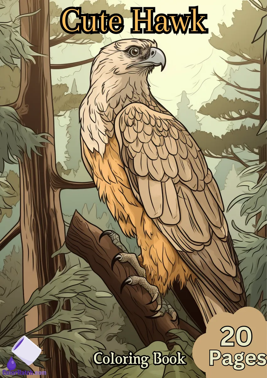 Hawk Coloring Book