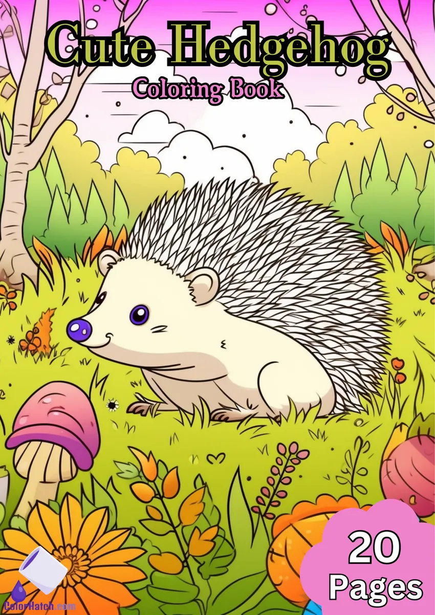 Hedgehog Coloring Book
