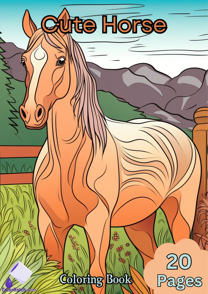 Horse Coloring Book