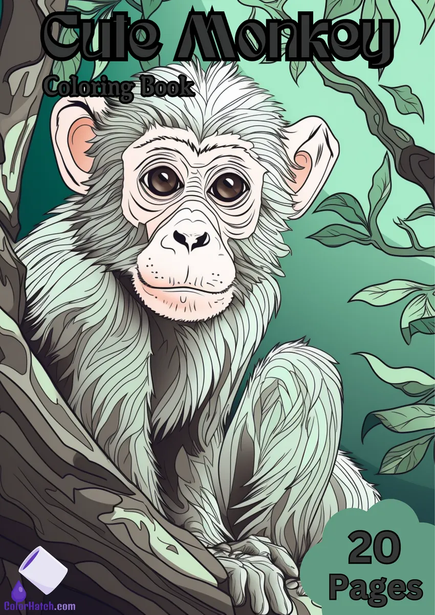 Monkey Coloring Book
