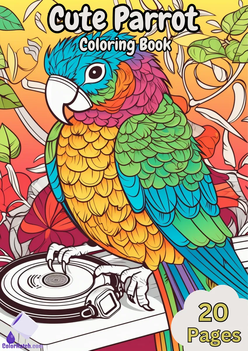 Parrot Coloring Book