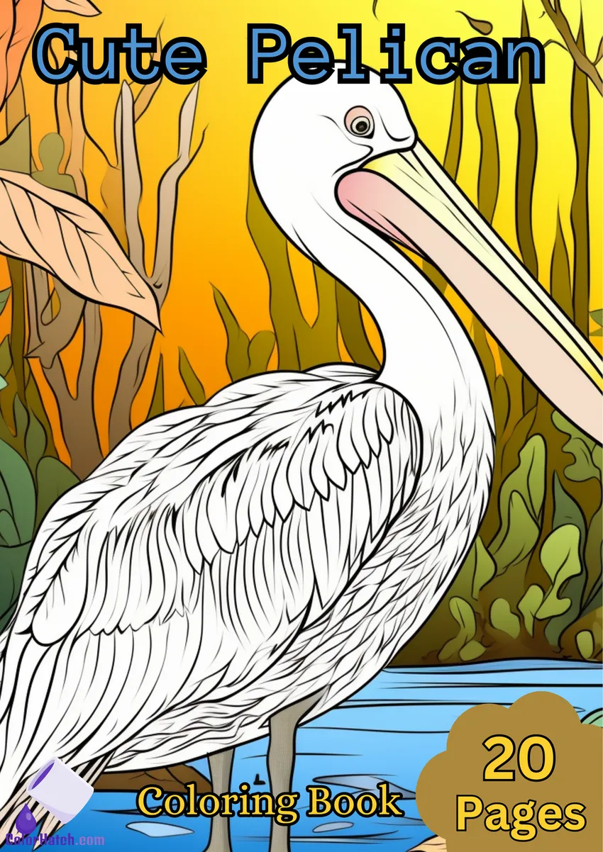 Pelican Coloring Book