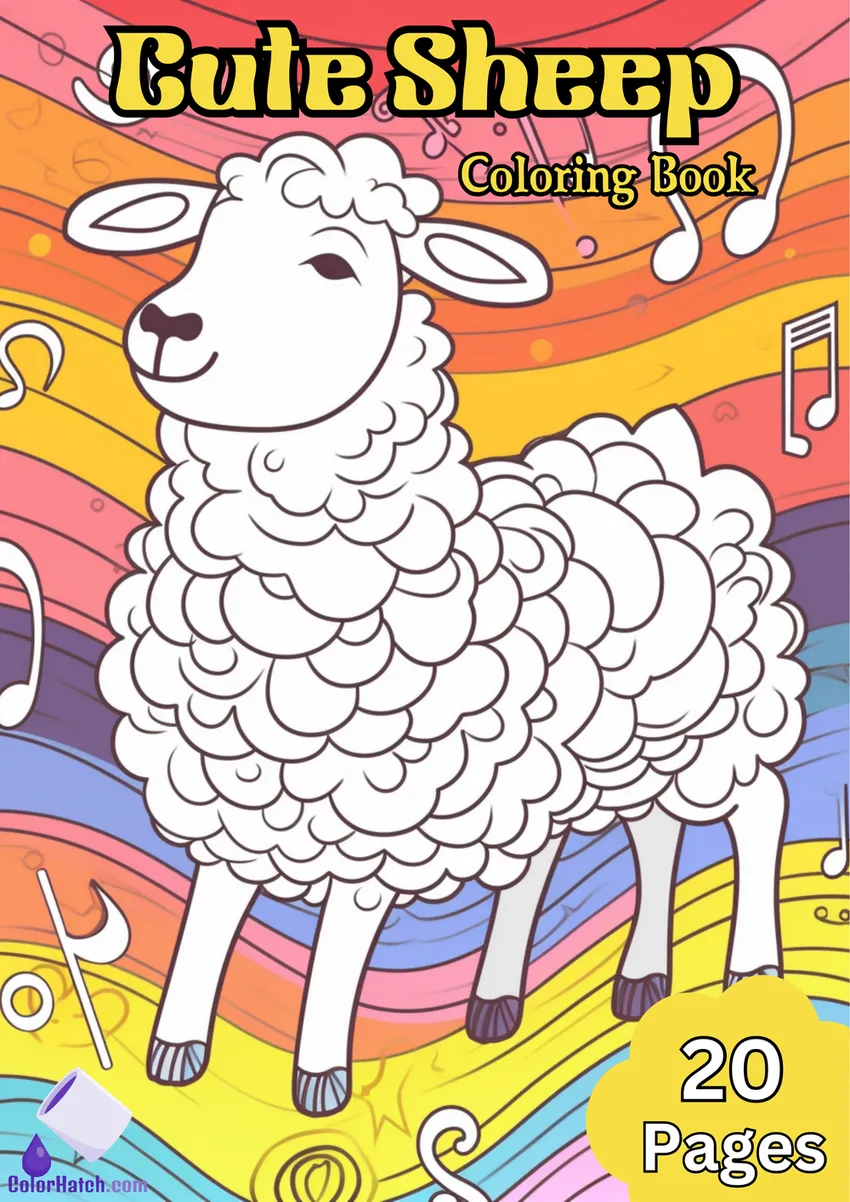Sheep Coloring Book