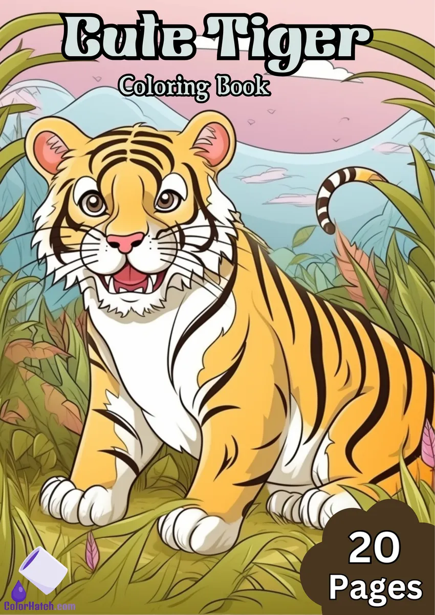 Tiger Coloring Book