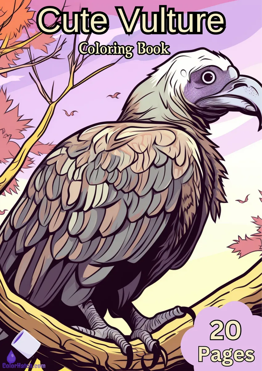 Vulture Coloring Book