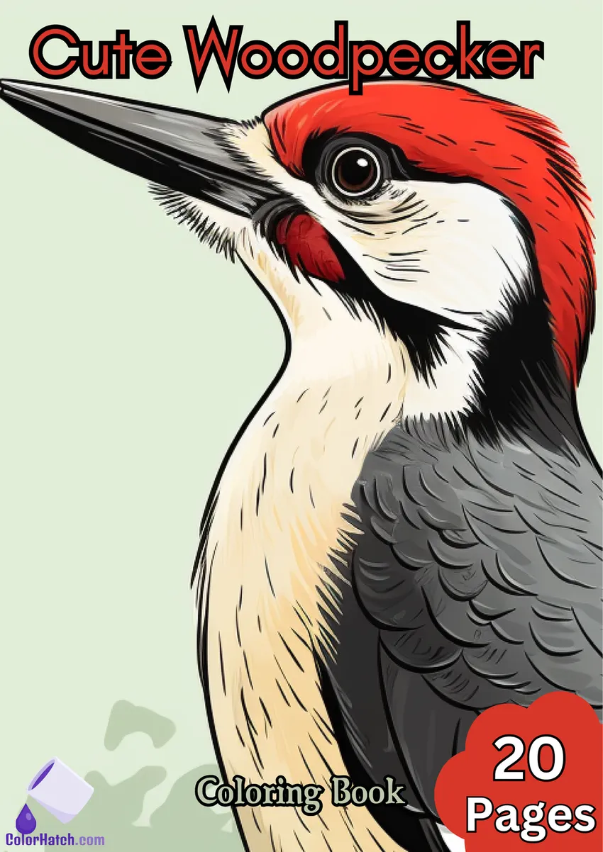 Woodpecker Coloring Book